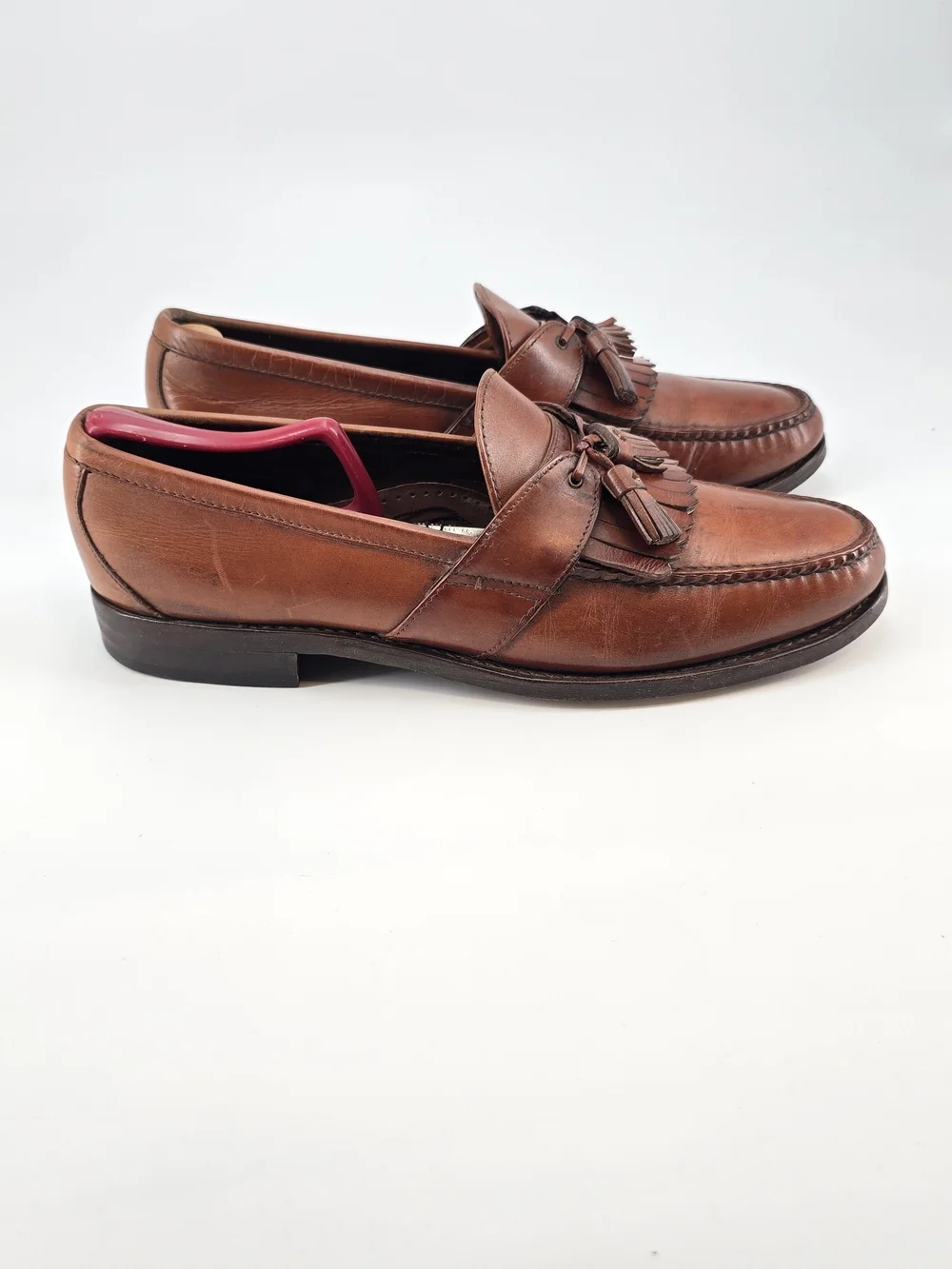 Allen Edmonds Chestnut Brown Enfield 11.5 A Leather Tassel Loafers